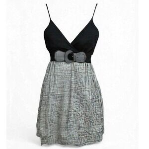 Y2K 2000s Kiwi Babydoll Party Dress Womens Size Medium Club Festival Bubble Hem‎